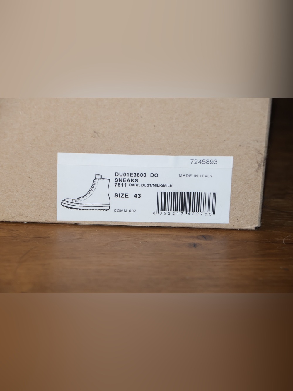 Rick Owens High-Top Ramones - Picture 4 of 9